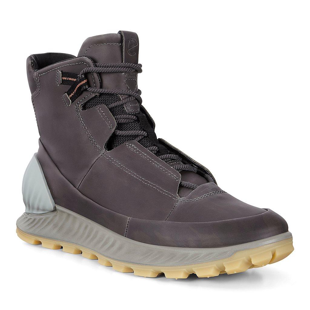 Ecco Exostrike Mens Boots Grey Online - India GFS-278643